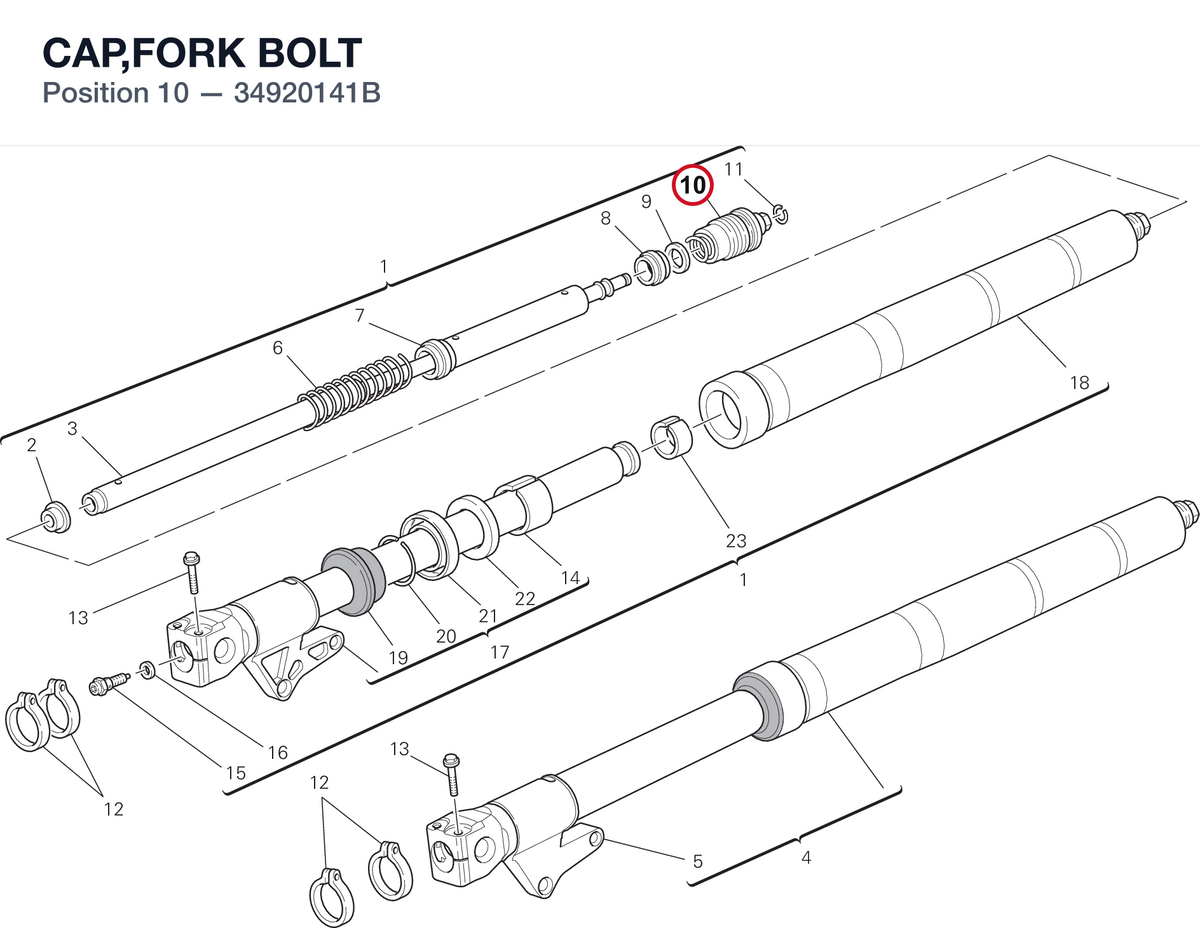 CAP,FORK BOLT
