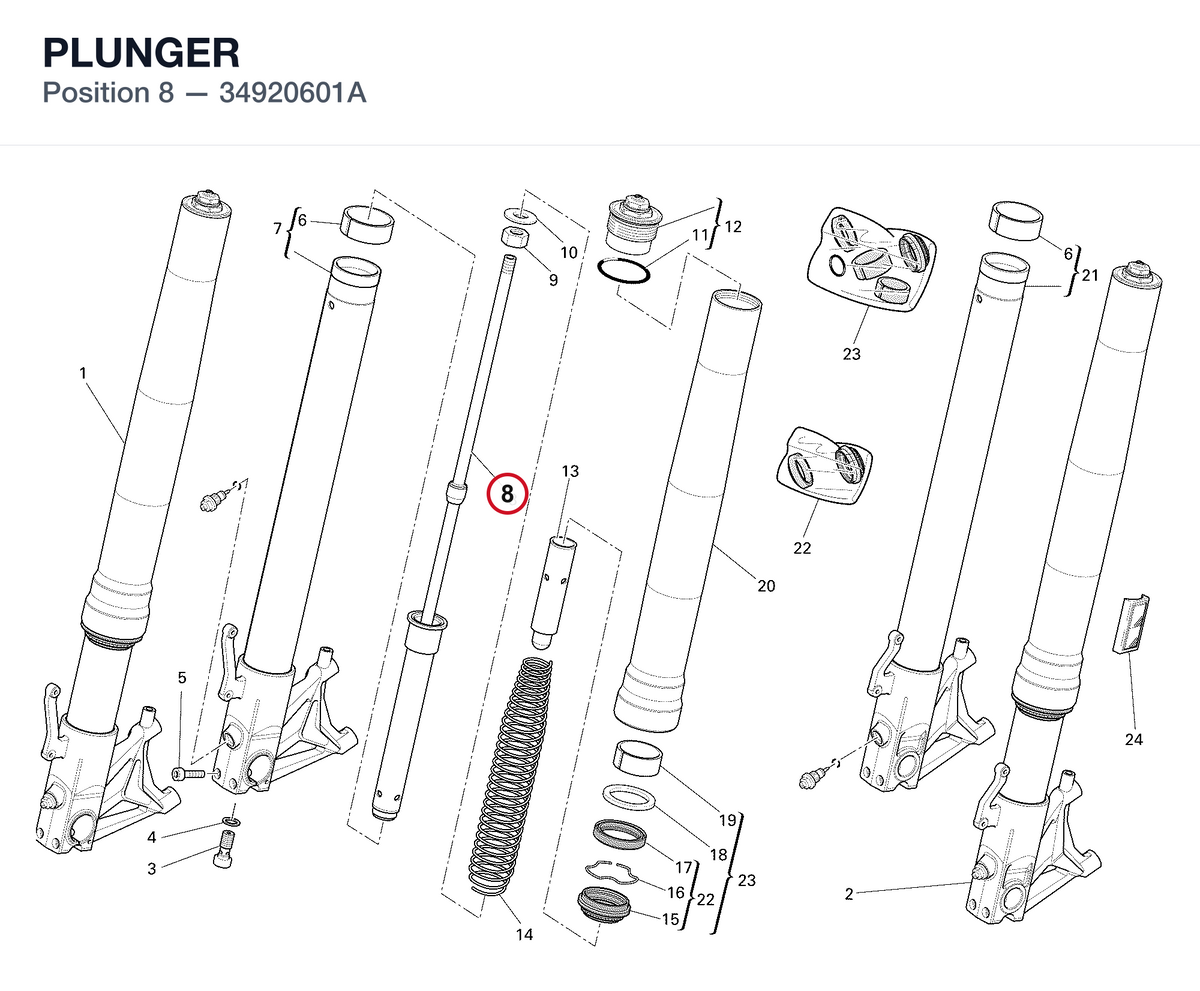 PLUNGER 34920601A diagram position