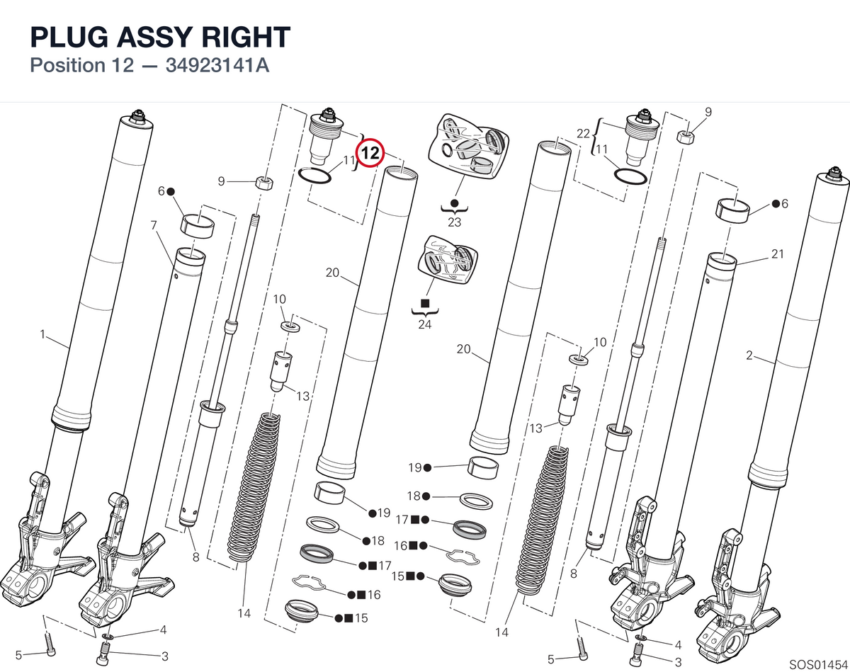 PLUG ASSY RIGHT 34923141A diagram position