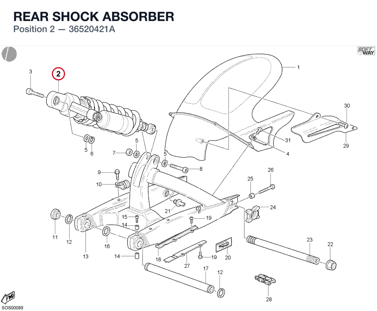 REAR SHOCK ABSORBER