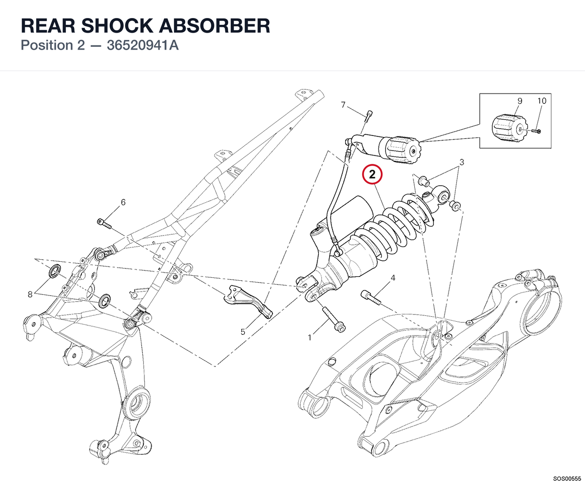 REAR SHOCK ABSORBER
