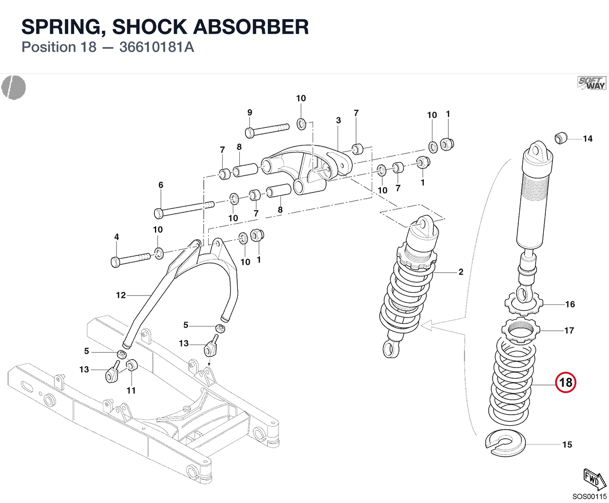 SPRING, SHOCK ABSORBER