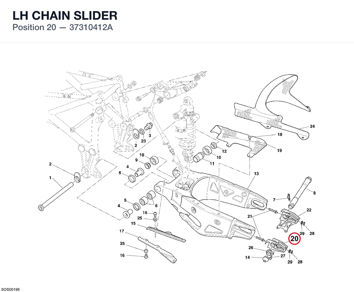 LH CHAIN SLIDER