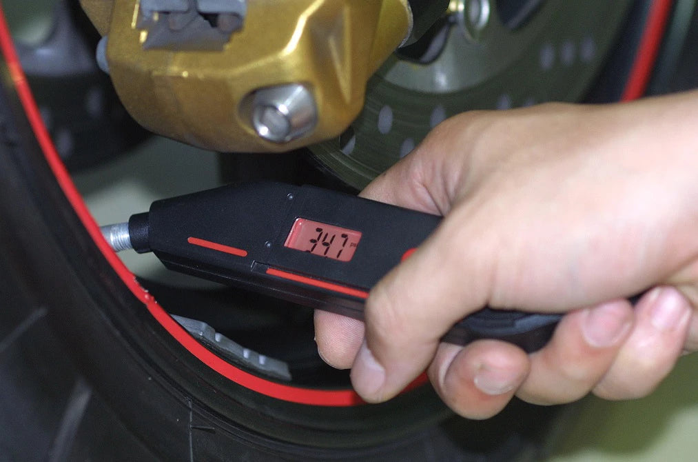 Bikeservice digital dekktrykkmåler til MC – bar og PSI