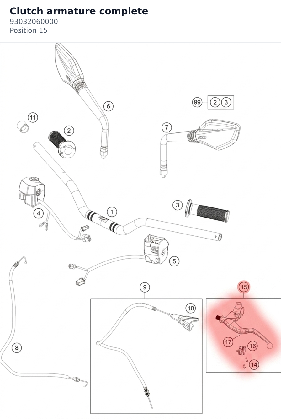 Diagram preview: Clutch armature complete (93032060000)