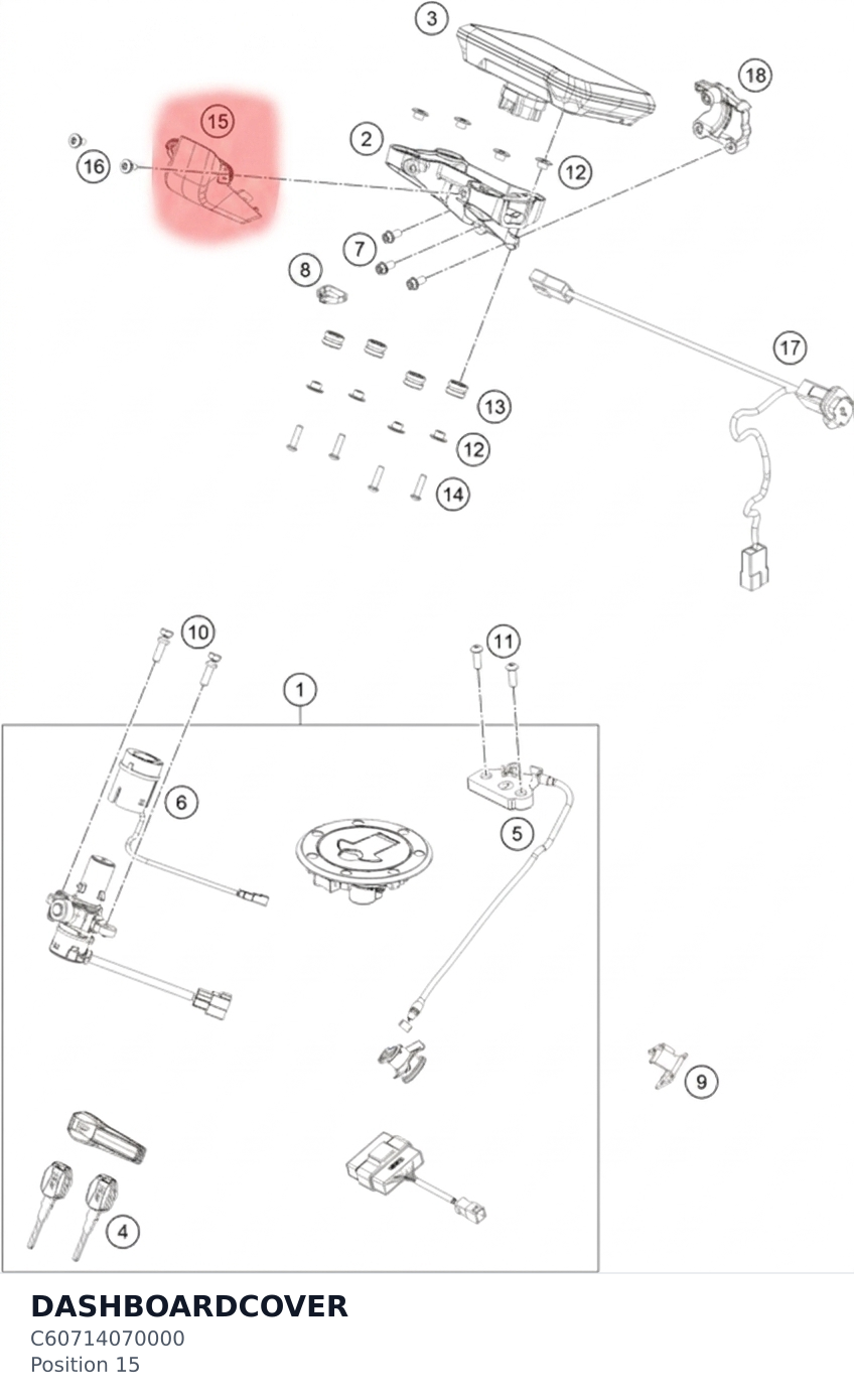 Diagram preview: DASHBOARDCOVER (C60714070000)