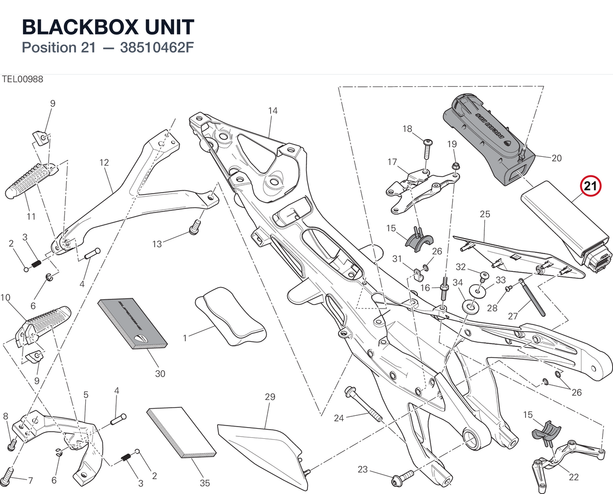 BLACKBOX UNIT 38510462F diagram position