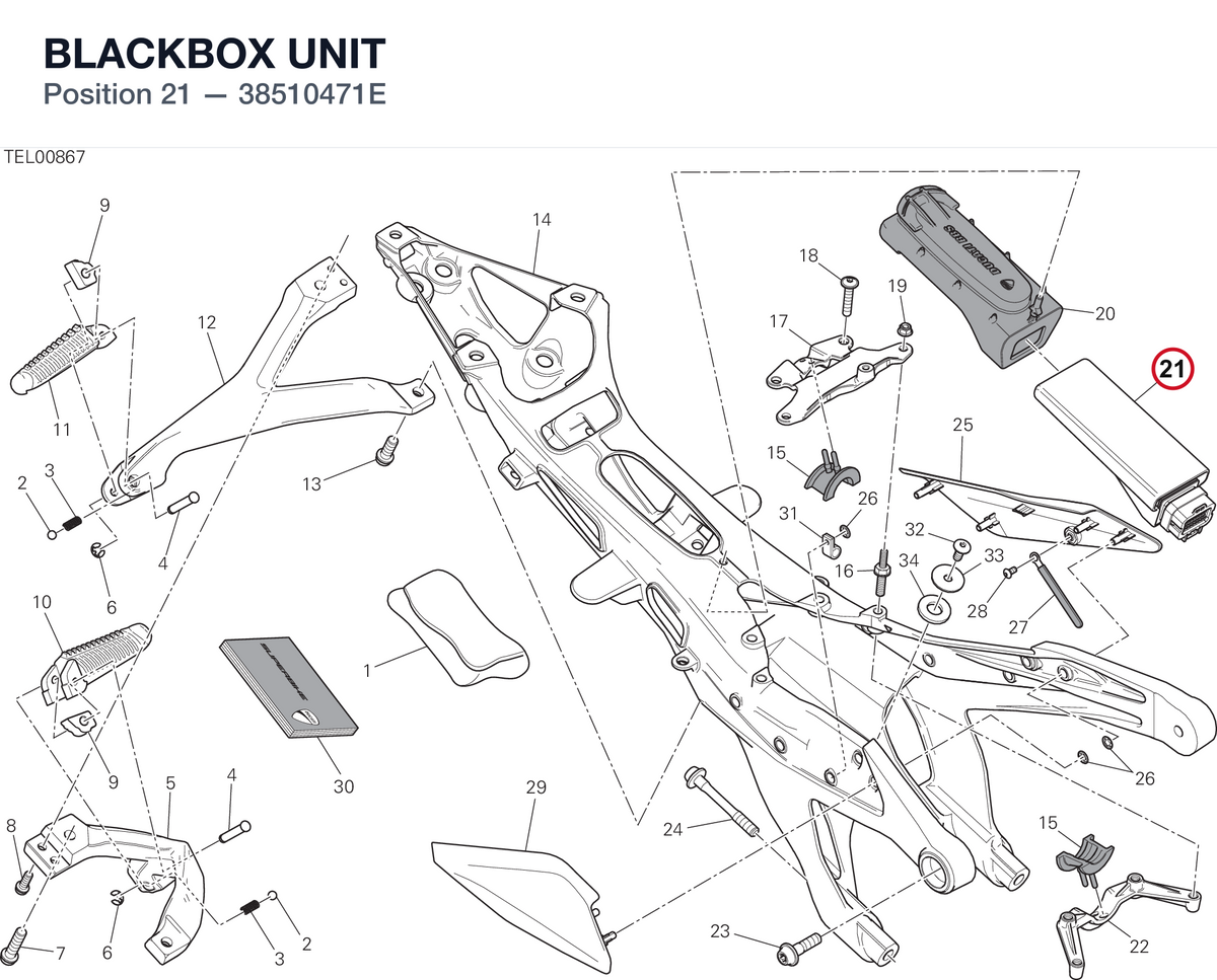BLACKBOX UNIT 38510471E diagram position