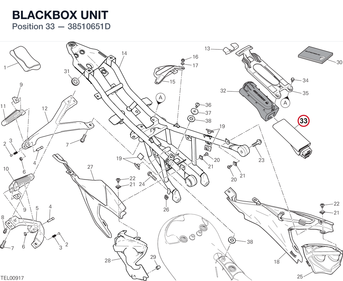 BLACKBOX UNIT 38510651D diagram position