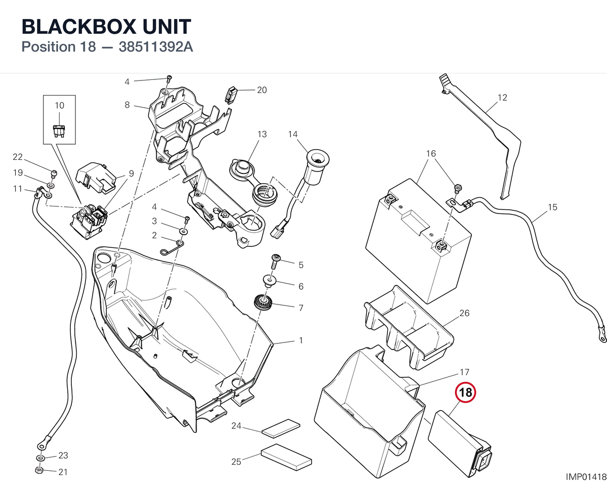 BLACKBOX UNIT 38511392A diagram position