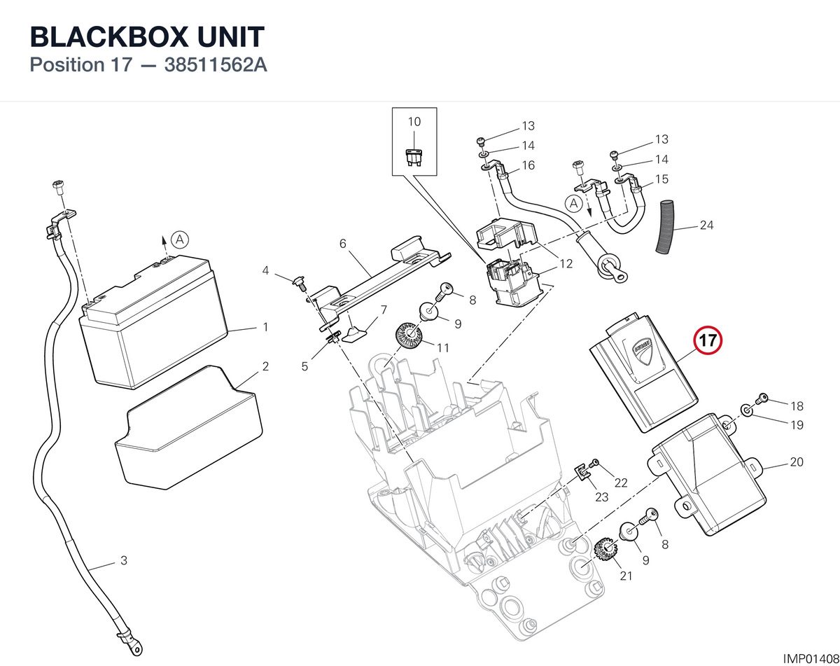 BLACKBOX UNIT 38511562A diagram position