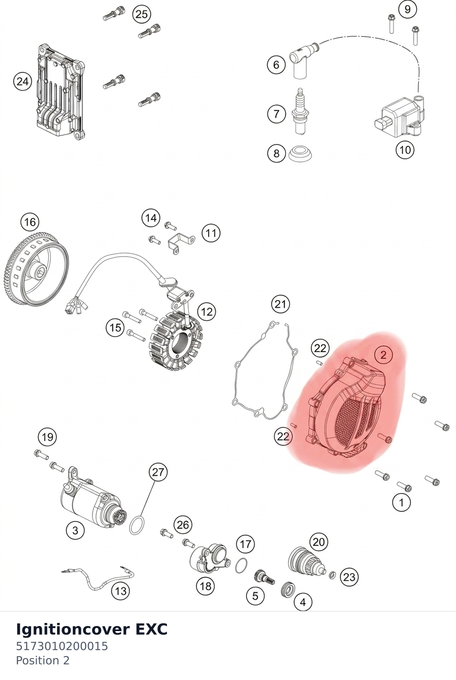Diagram preview: Ignitioncover EXC (5173010200015)