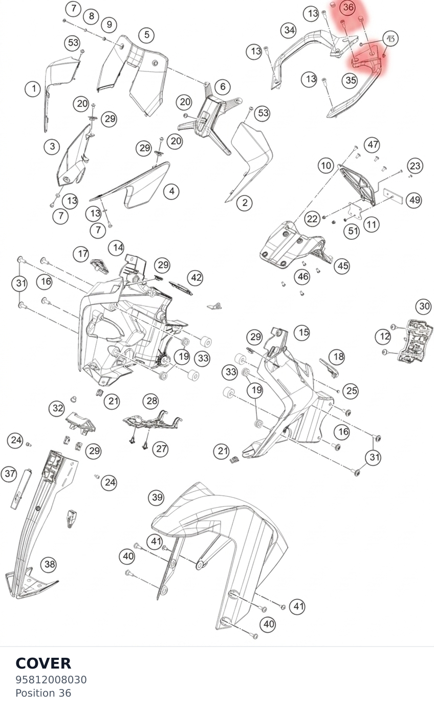 Diagram preview: COVER (95812008030)