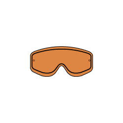 Racing Goggles Double Lens orange 3PW192840006