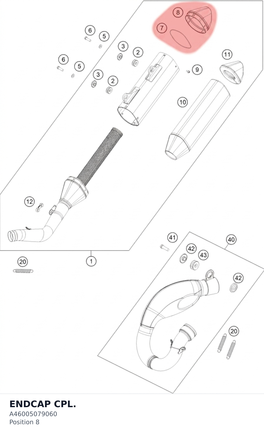 Diagram preview: ENDCAP CPL. (A46005079060)