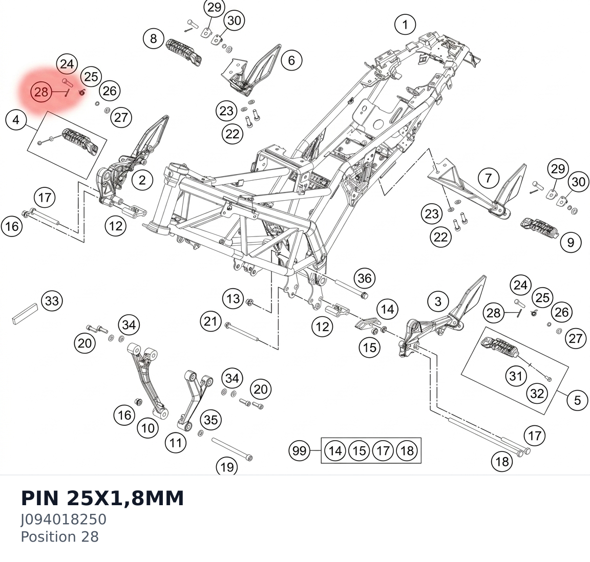 Diagram preview: PIN 25X1,8MM (J094018250)