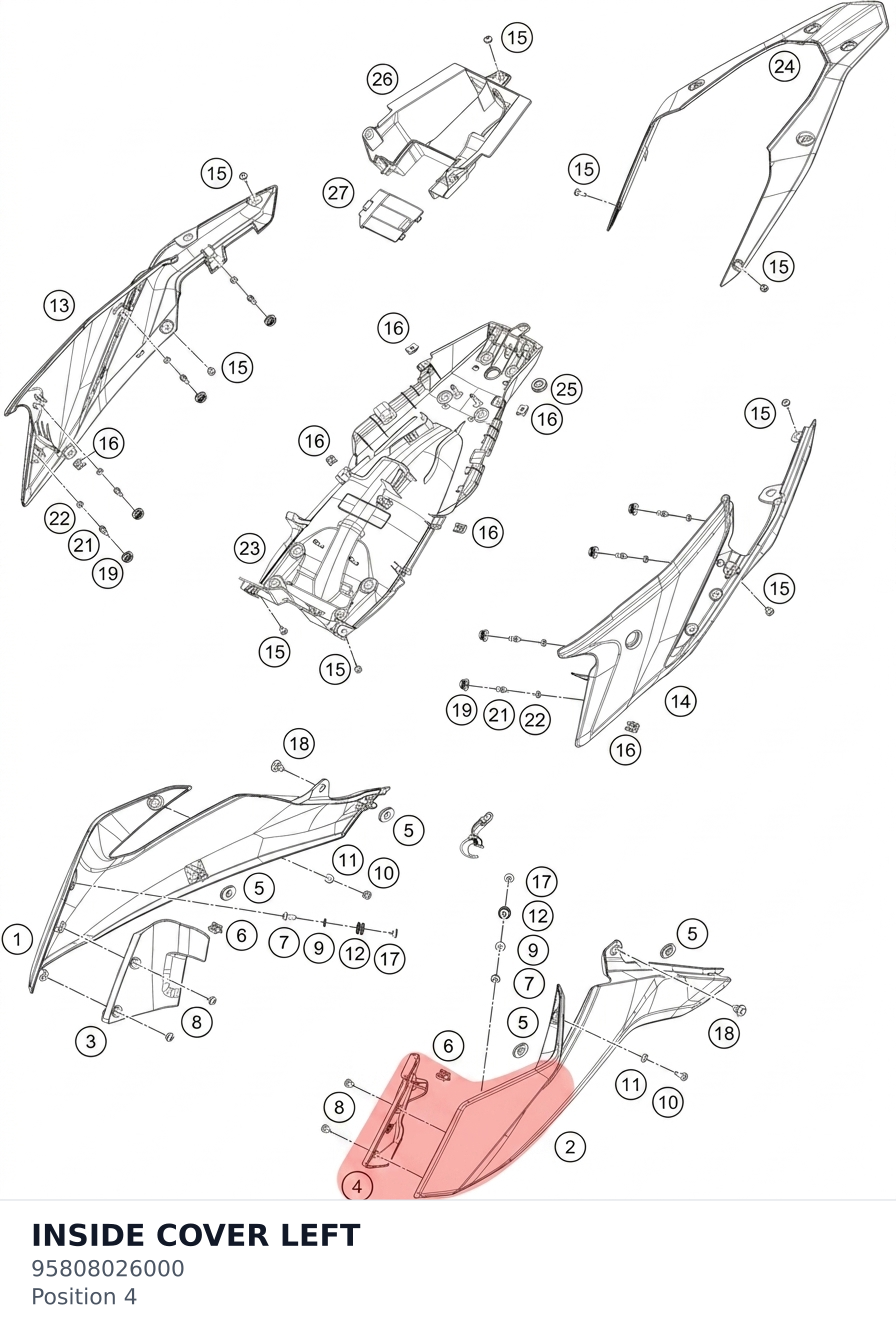 Diagram preview: INSIDE COVER LEFT (95808026000)