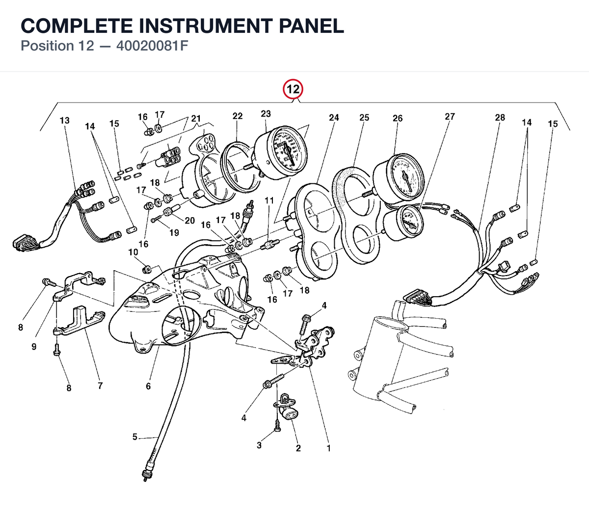 COMPLETE INSTRUMENT PANEL