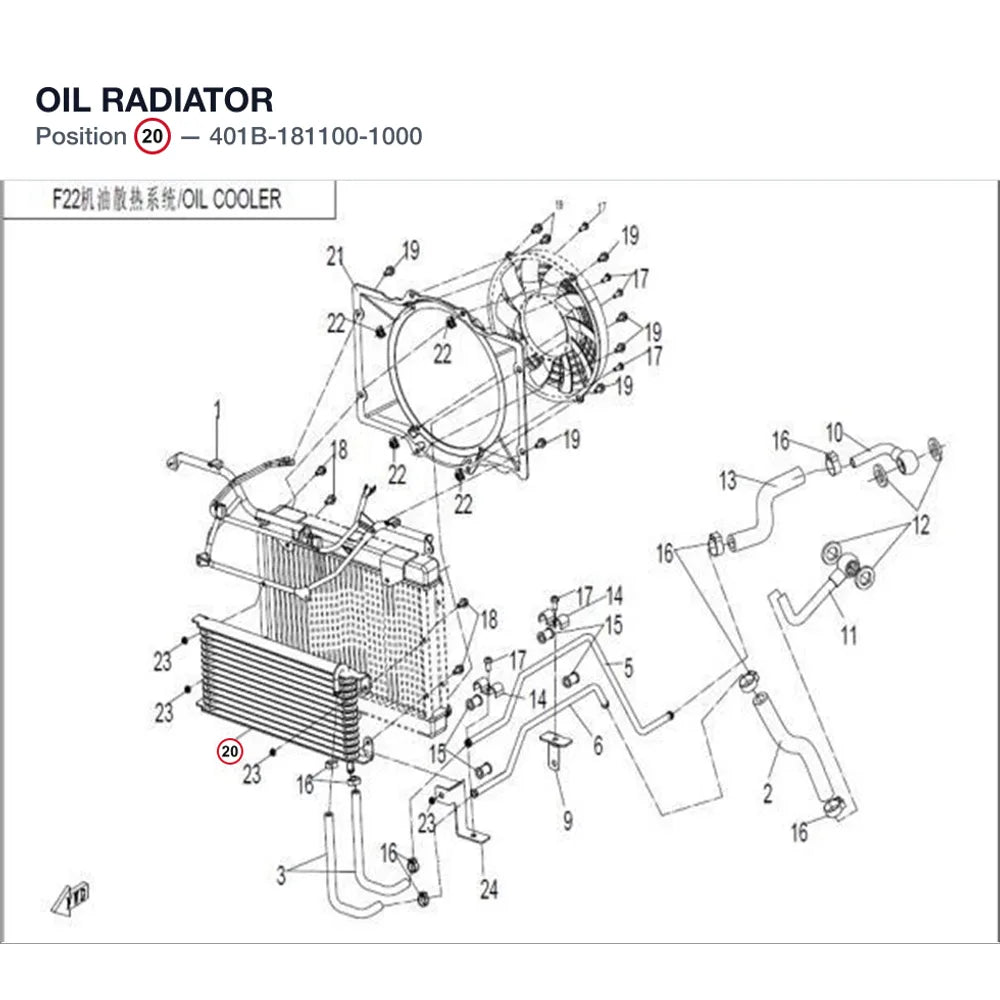 OIL RADIATOR product image