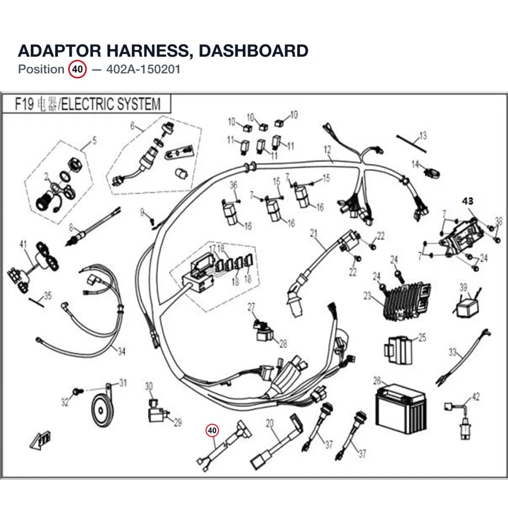 ADAPTOR HARNESS, DASHBOARD product image
