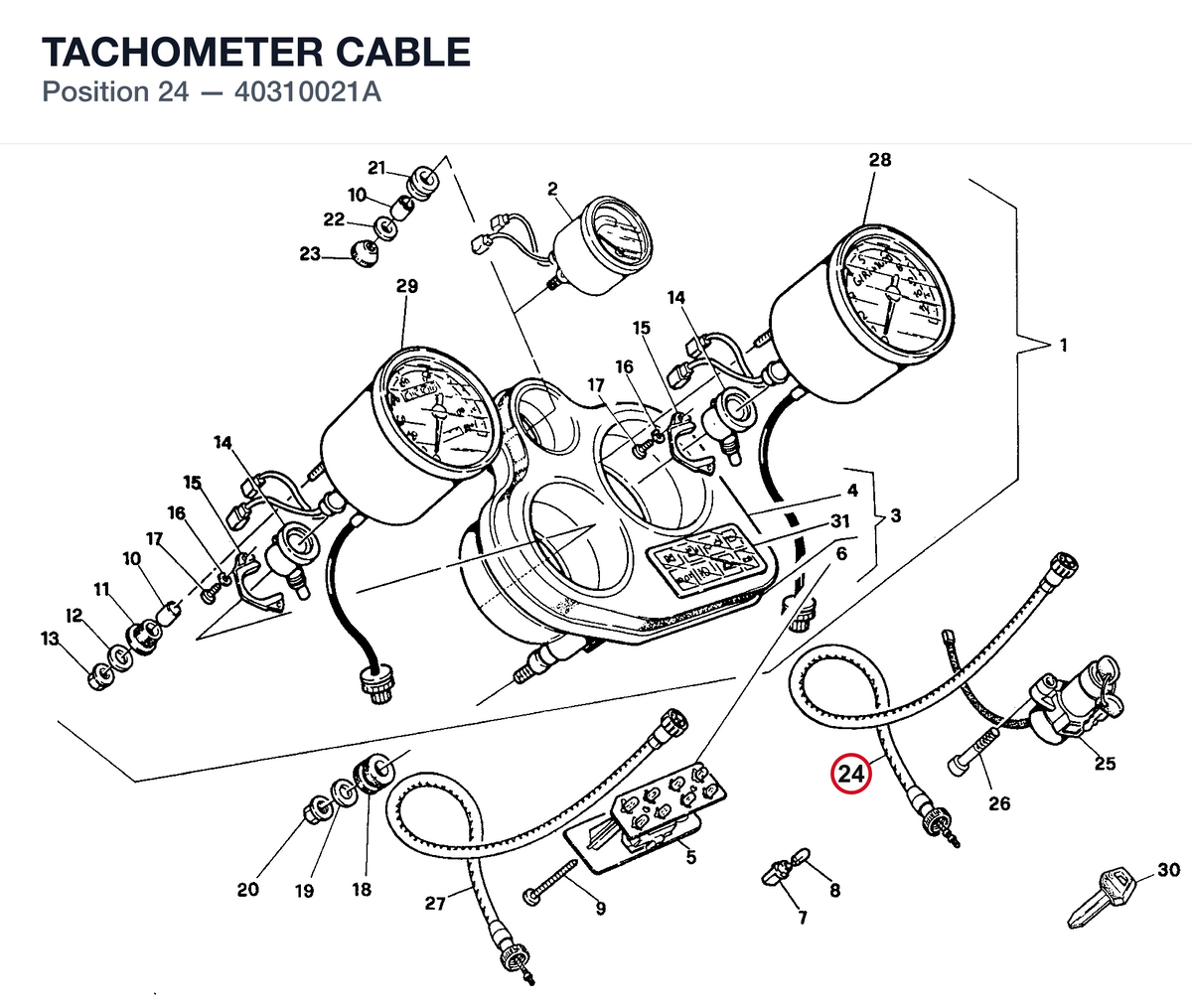 TACHOMETER CABLE