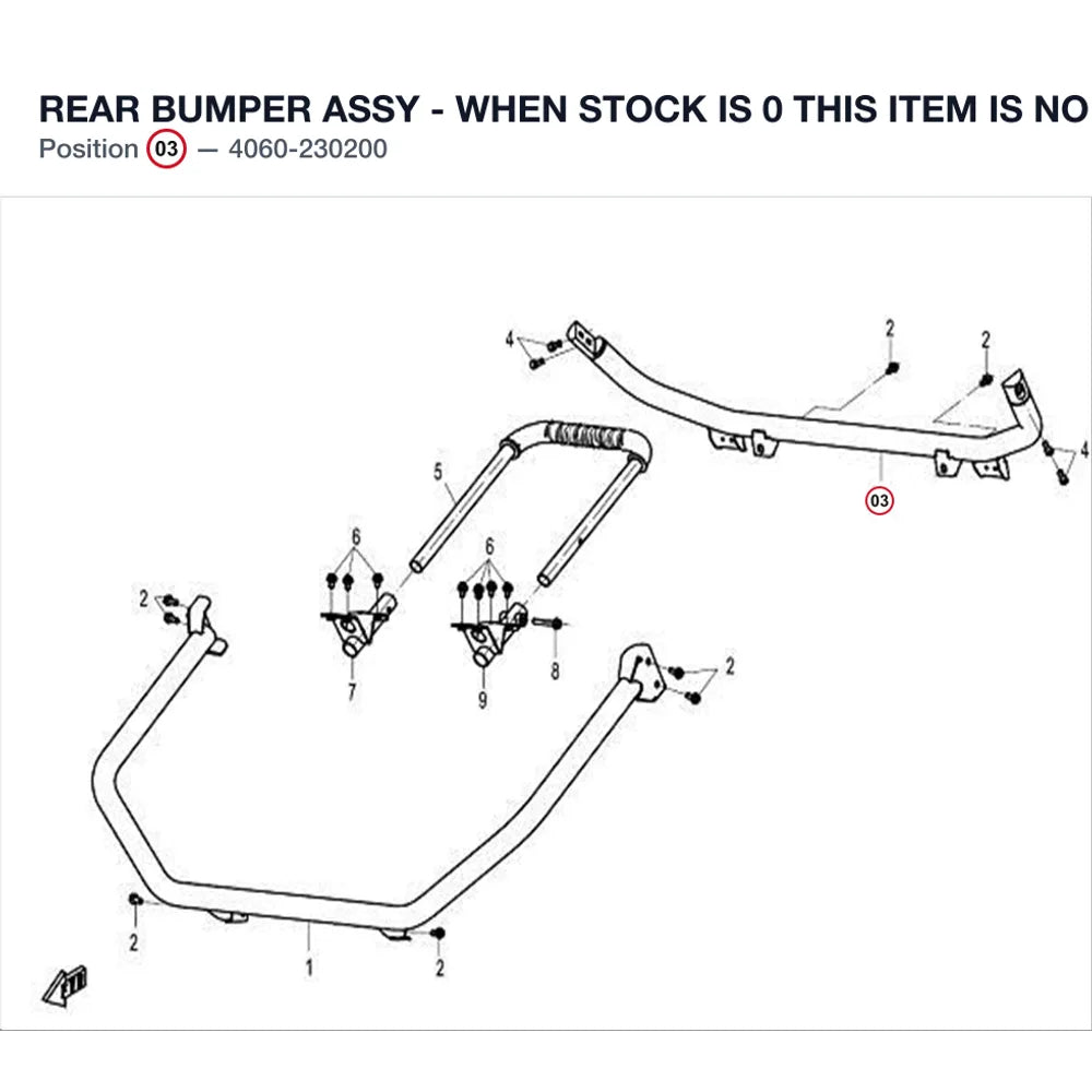 REAR BUMPER ASSY - WHEN STOCK IS 0 THIS ITEM IS NO LONGER AVAILABLE product image