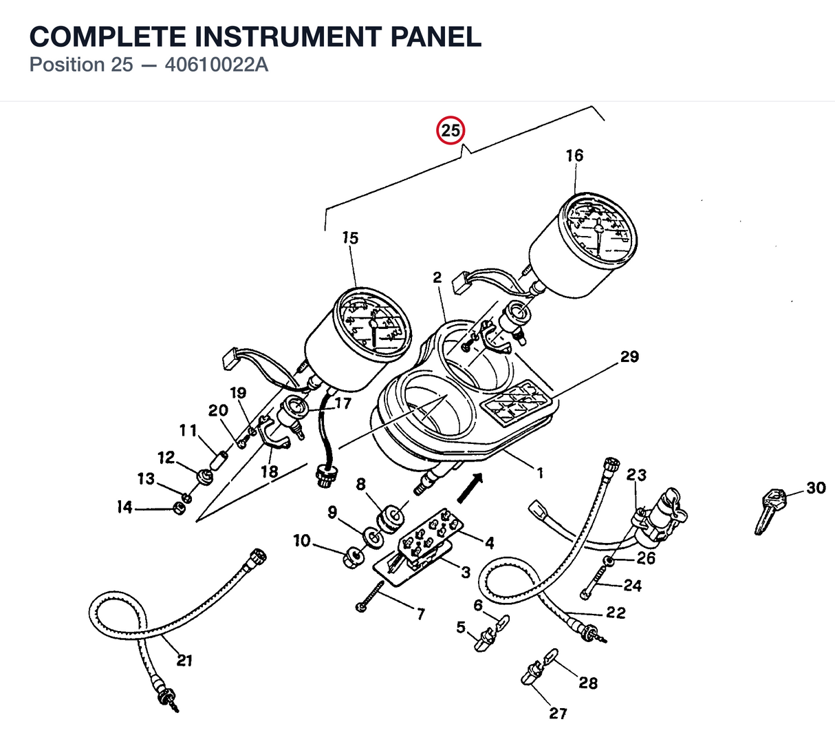 COMPLETE INSTRUMENT PANEL