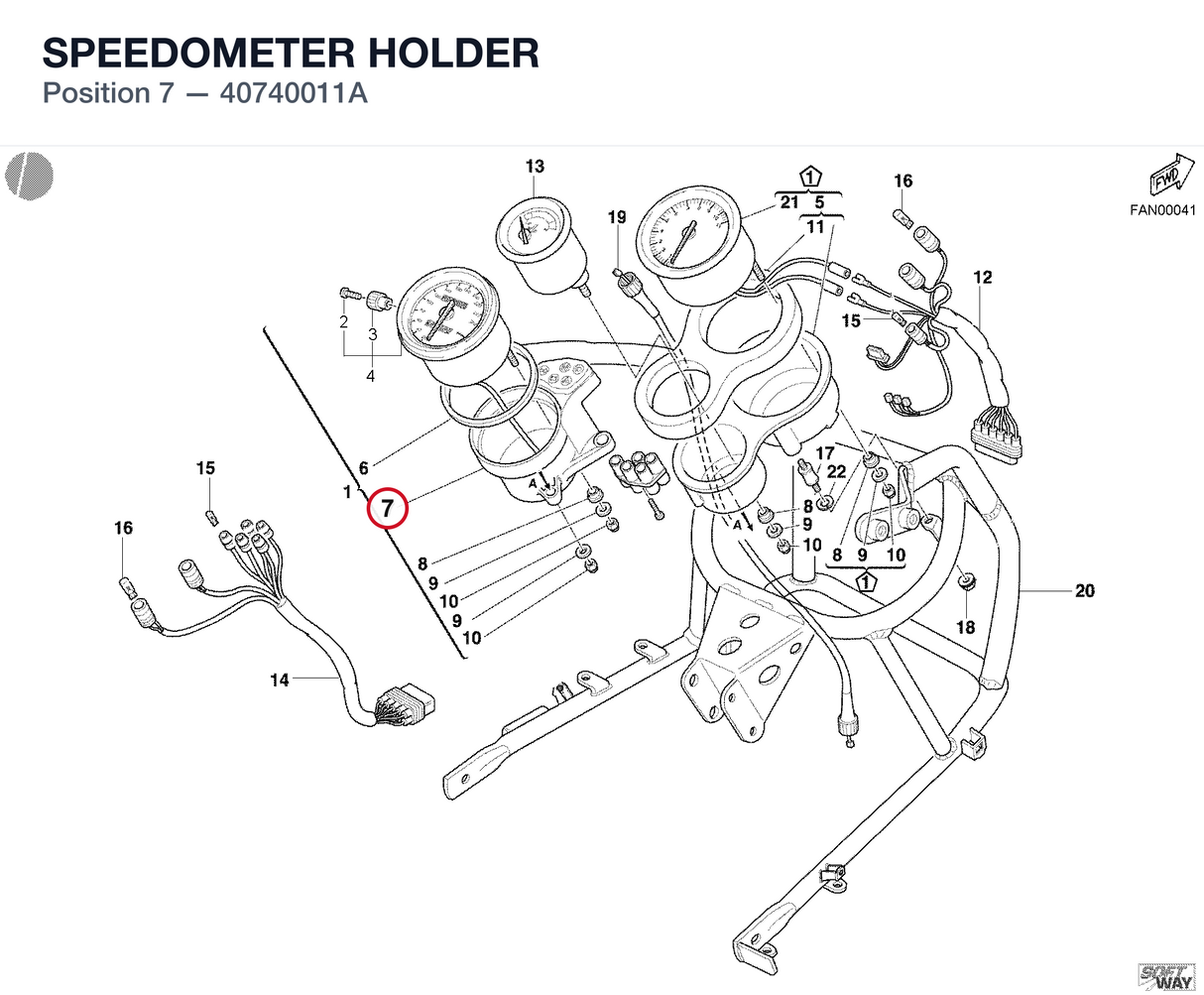 SPEEDOMETER HOLDER