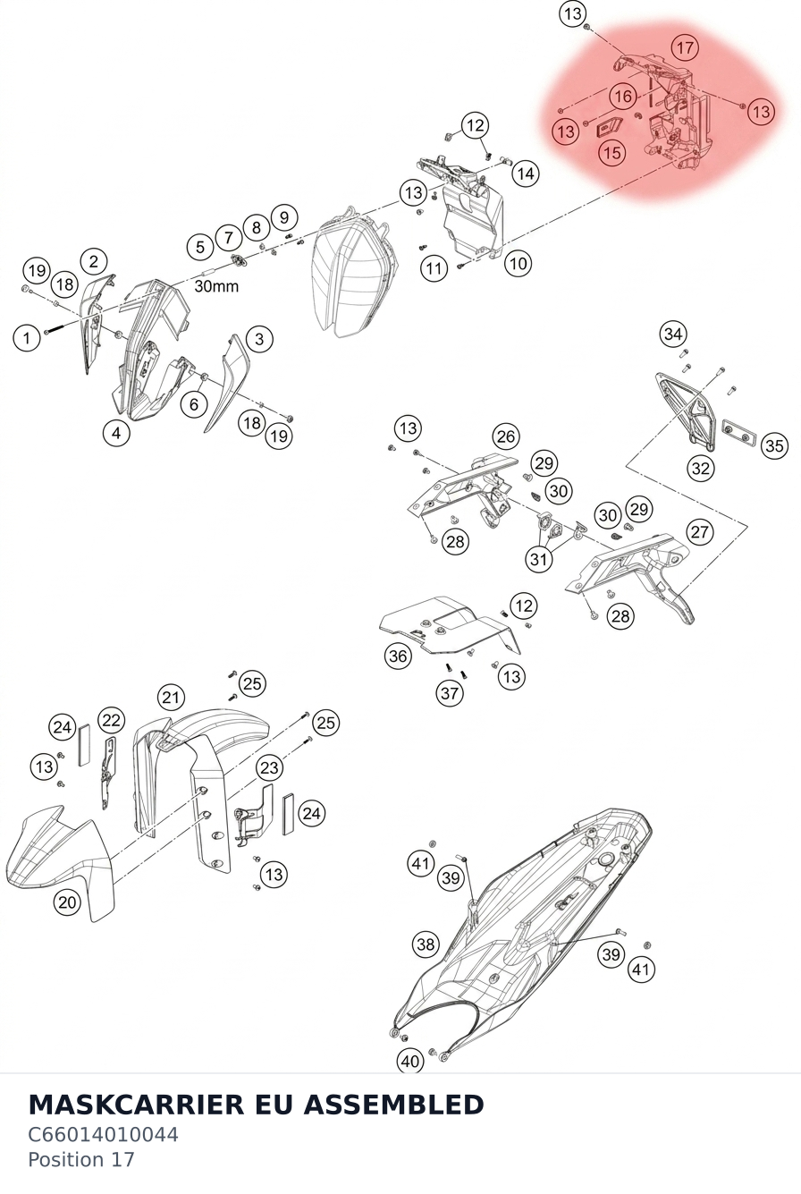 Diagram preview: MASKCARRIER EU ASSEMBLED (C66014010044)