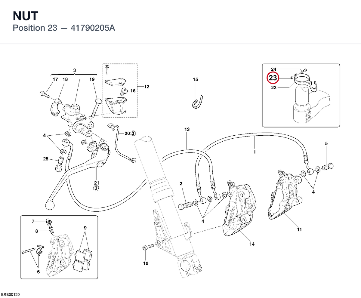 NUT 41790205A diagram position