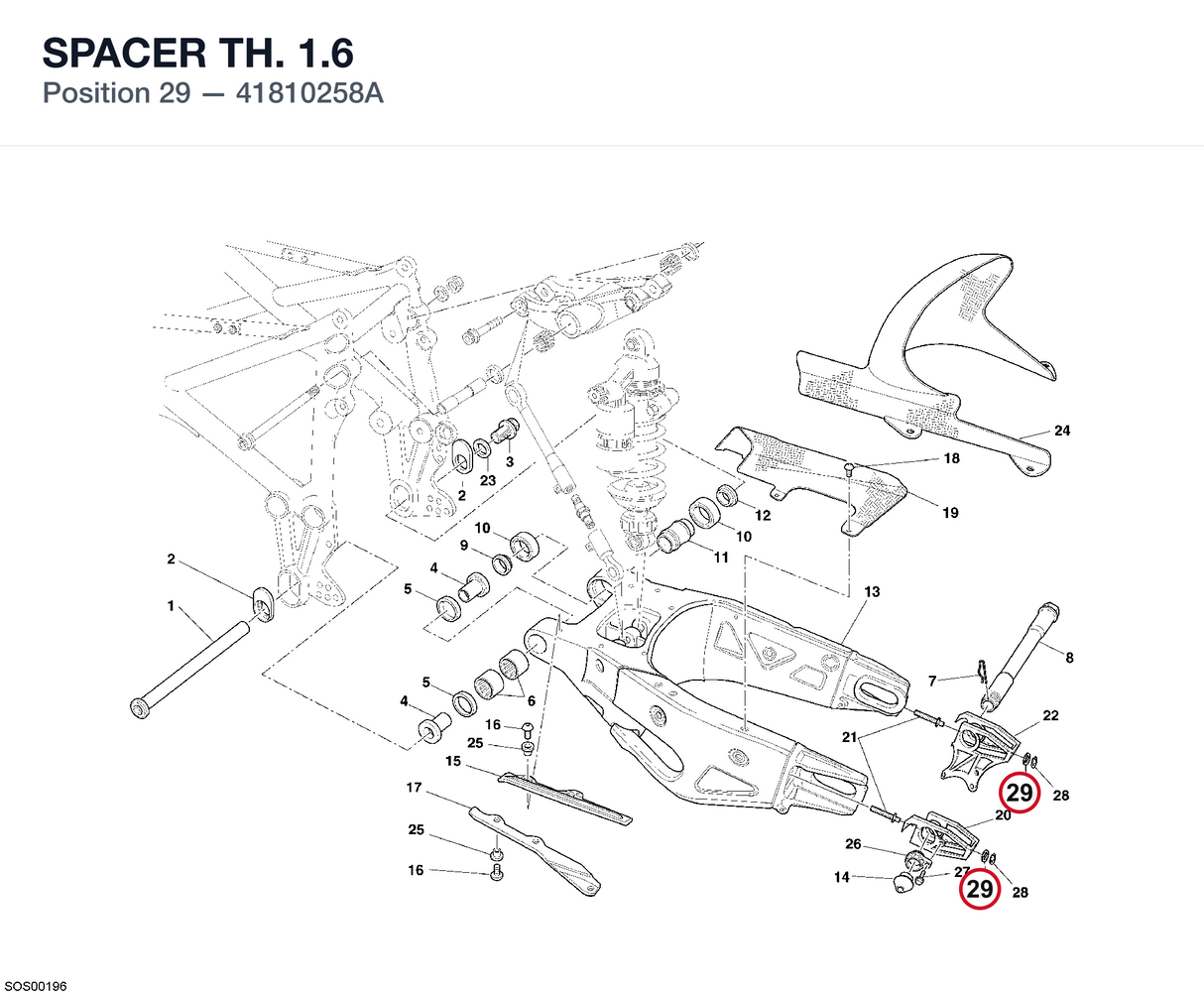 SPACER TH. 1.6