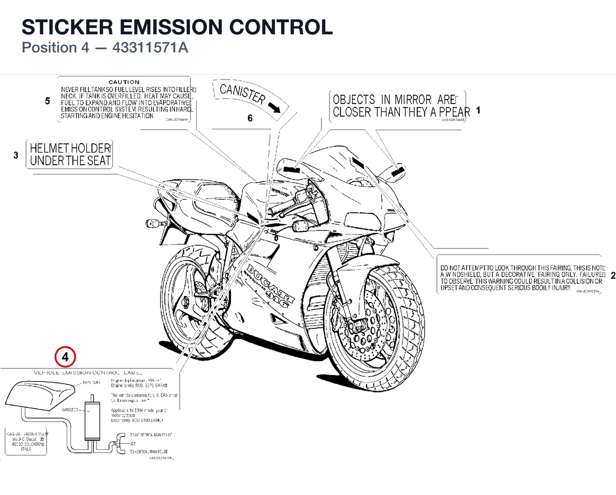 STICKER EMISSION CONTROL