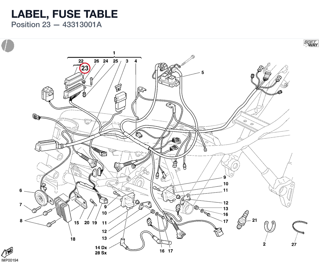 LABEL, FUSE TABLE