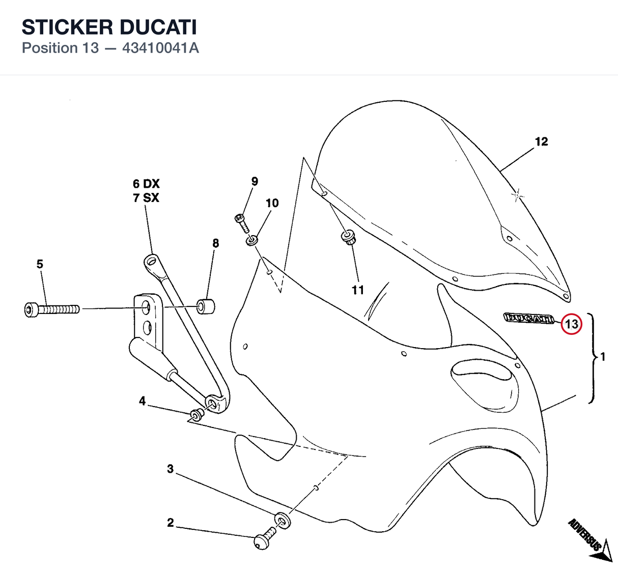STICKER DUCATI