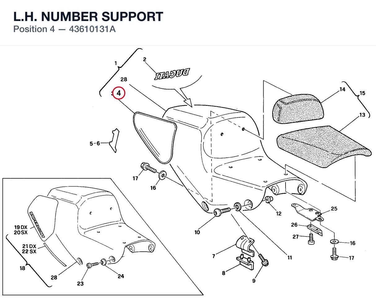 L.H. NUMBER SUPPORT