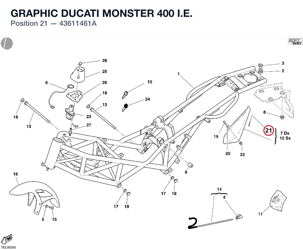 GRAPHIC DUCATI MONSTER 400 I.E.