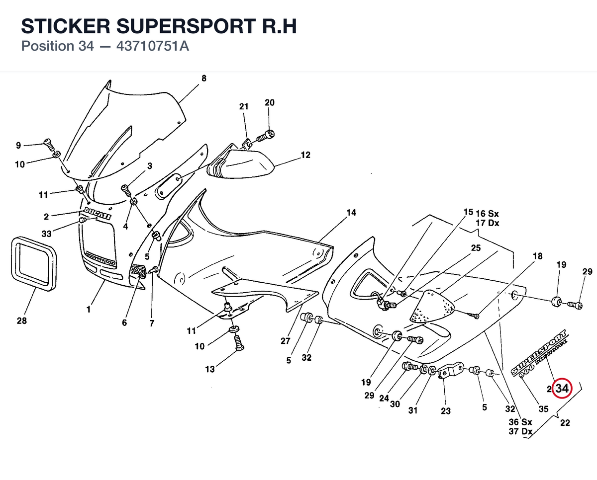 STICKER SUPERSPORT R.H