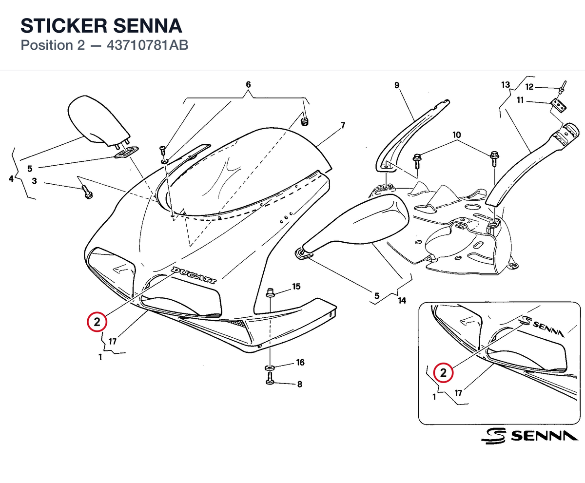 STICKER SENNA
