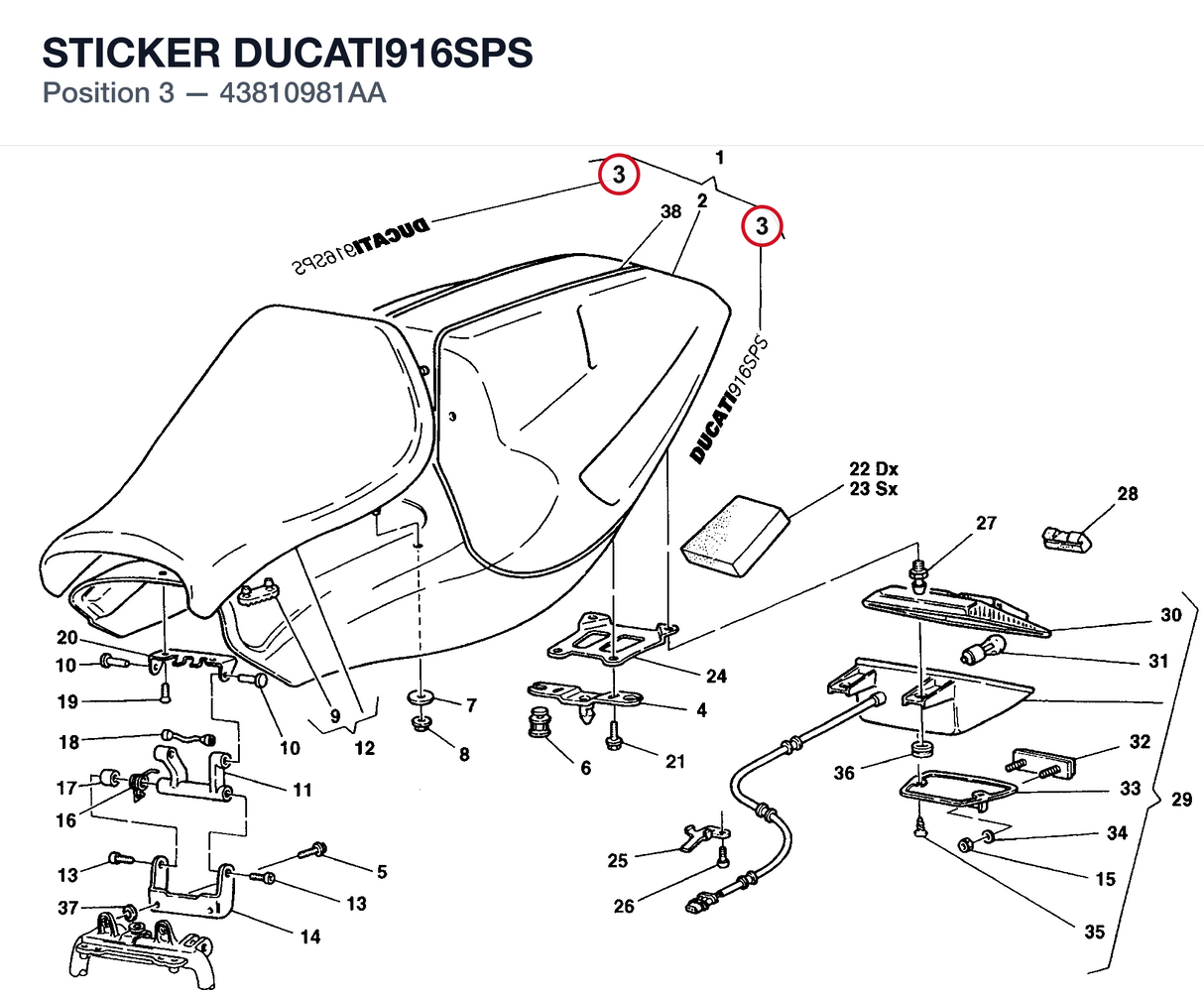 STICKER DUCATI916SPS