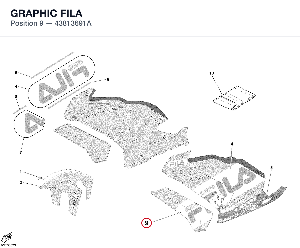 GRAPHIC FILA 43813691A diagram position