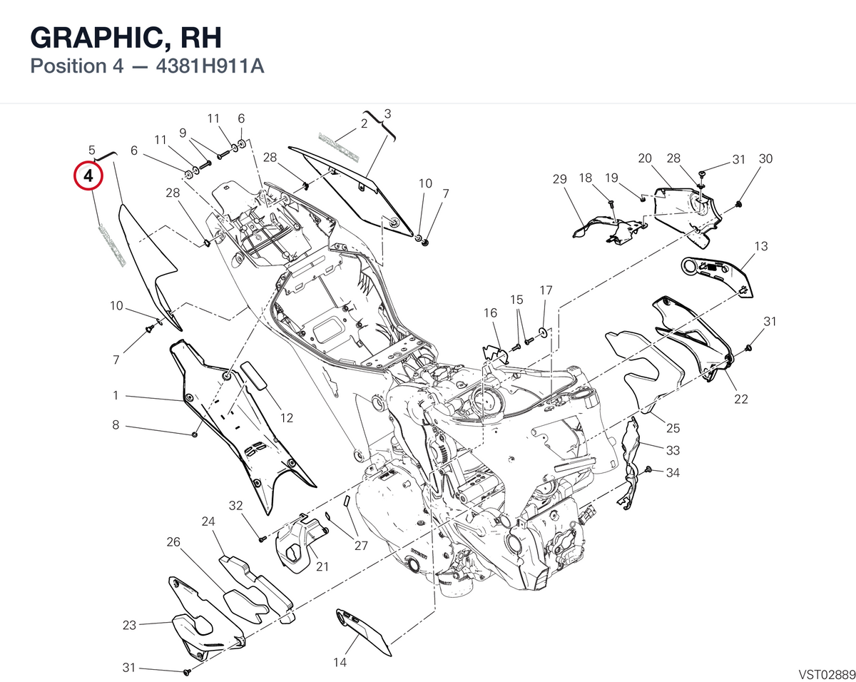 GRAPHIC, RH 4381H911A diagram position