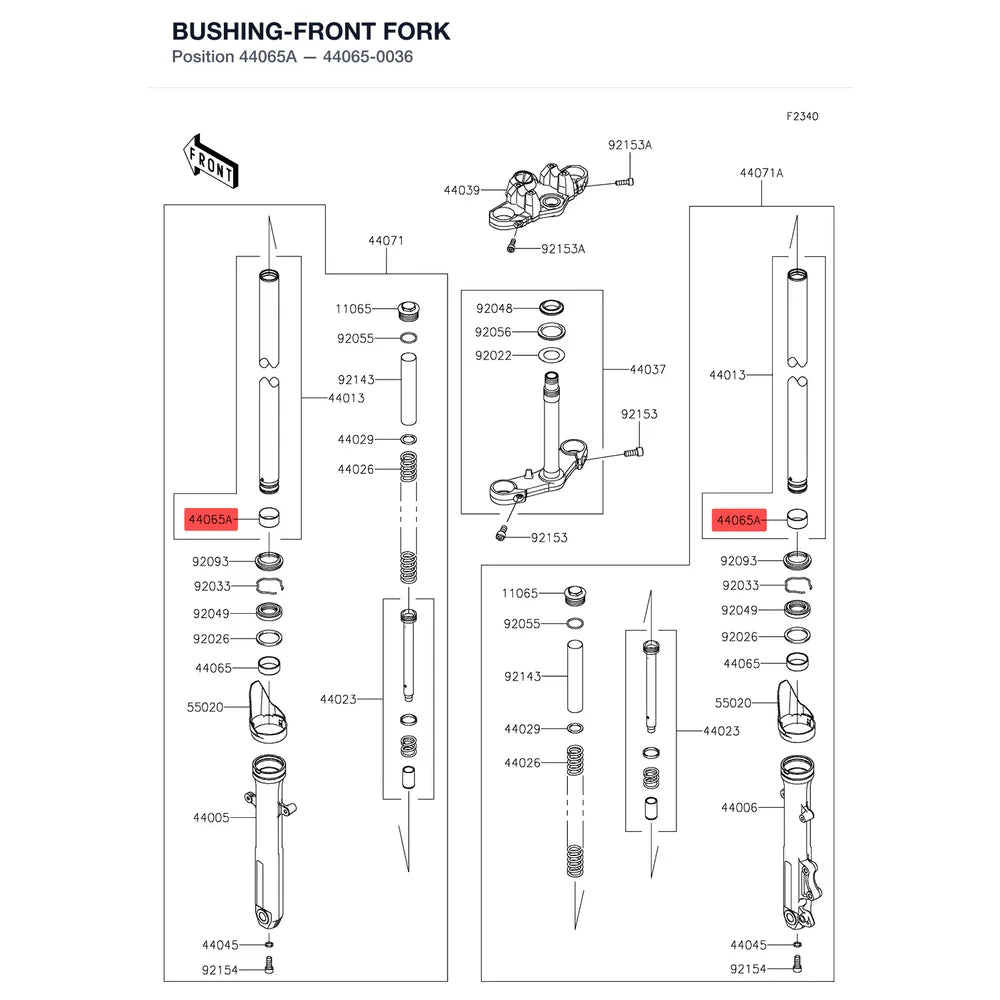 Kawasaki OEM – BUSHING-FRONT FORK product image