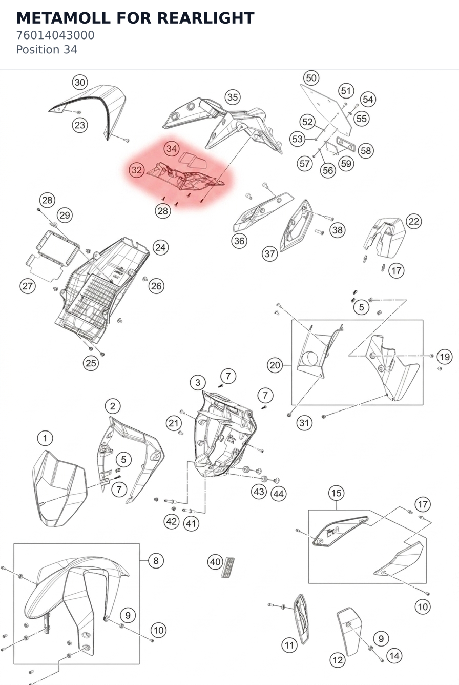 Diagram preview: METAMOLL FOR REARLIGHT (76014043000)