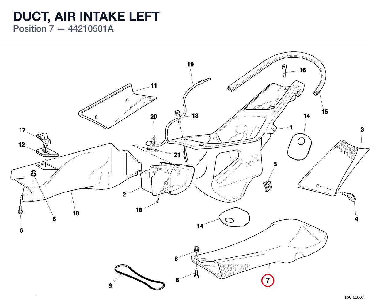 DUCT, AIR INTAKE LEFT