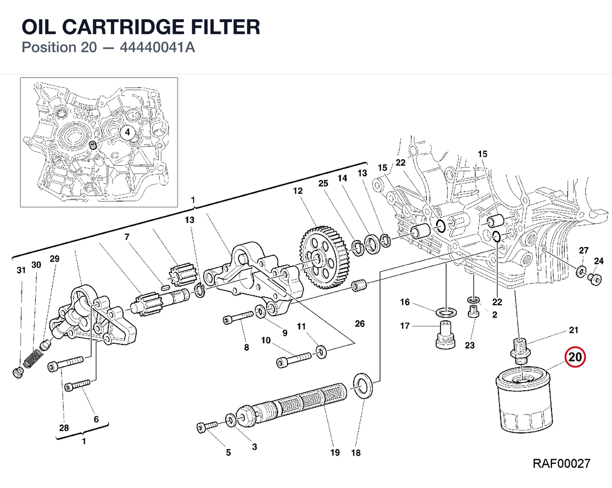 OIL CARTRIDGE FILTER