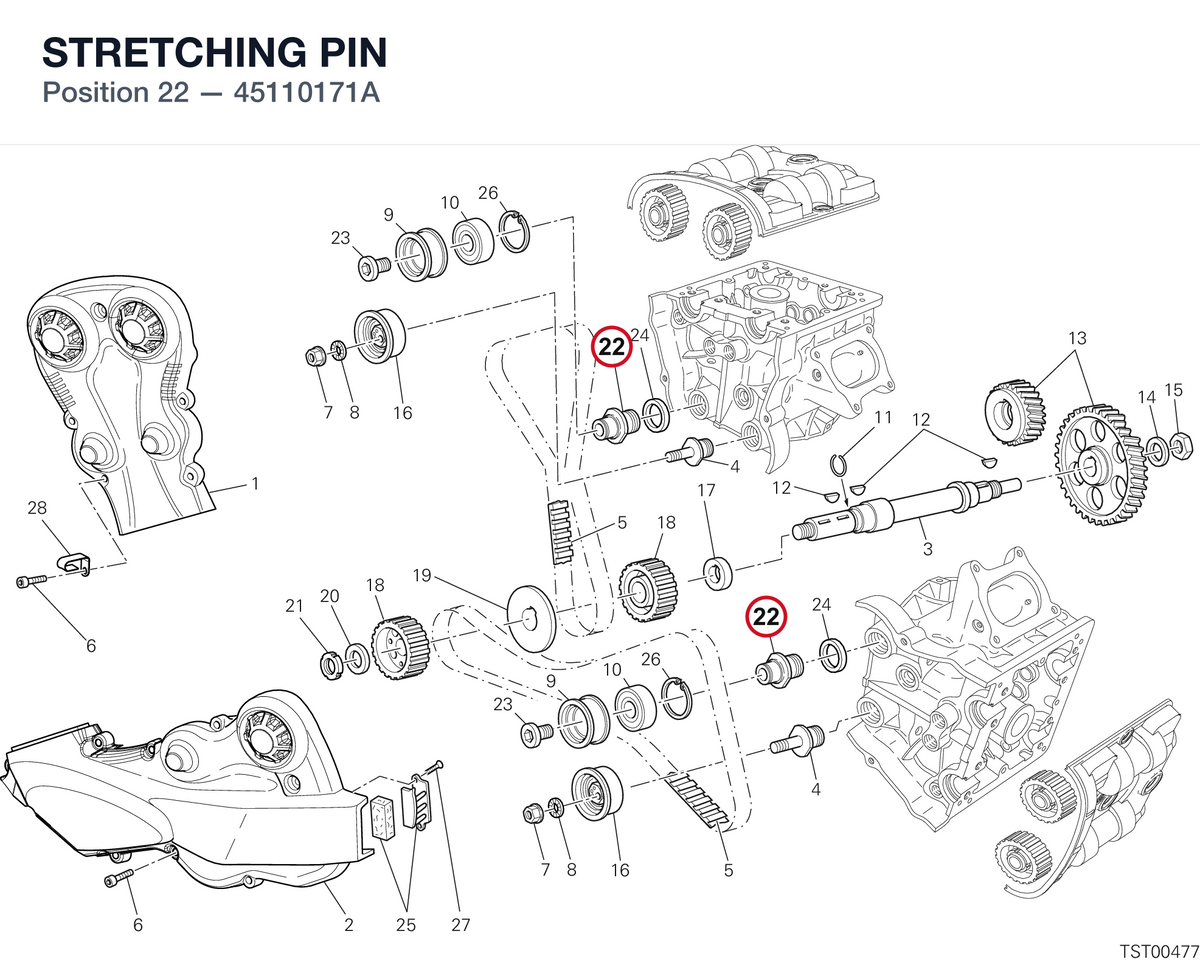 STRETCHING PIN 45110171A diagram position