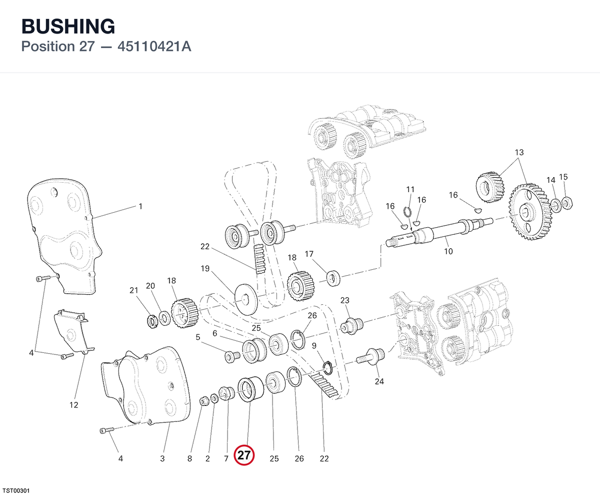 BUSHING 45110421A diagram position
