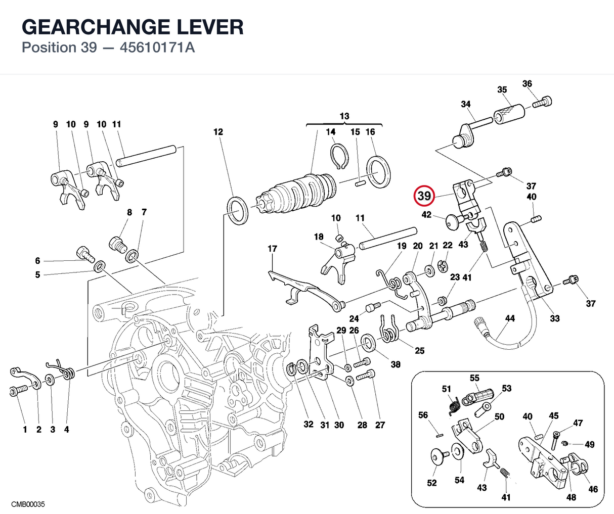 GEARCHANGE LEVER