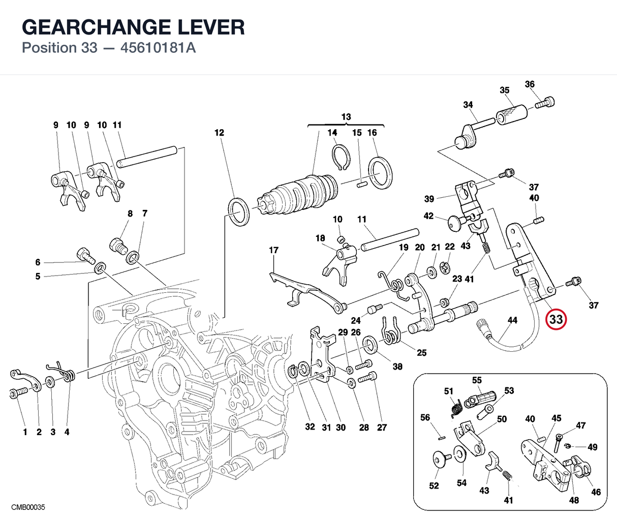 GEARCHANGE LEVER