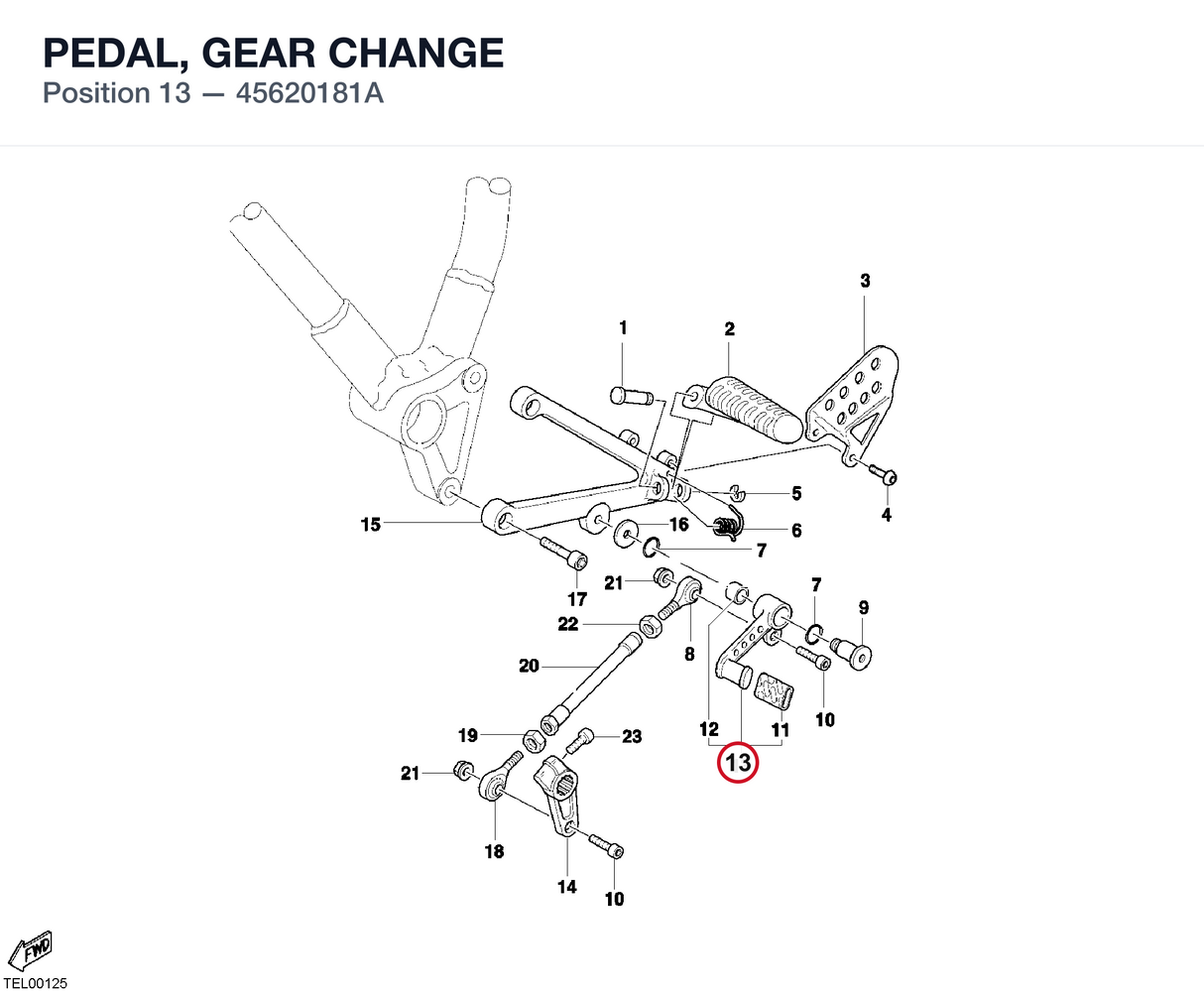 PEDAL, GEAR CHANGE